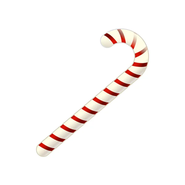 Candy cane izolované na bílém — Stockový vektor