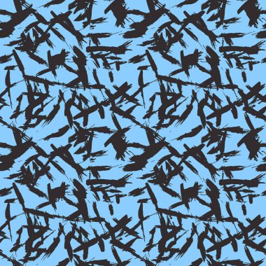 Vektör seamless modeli. Fırça darbeleri ile arka plan.