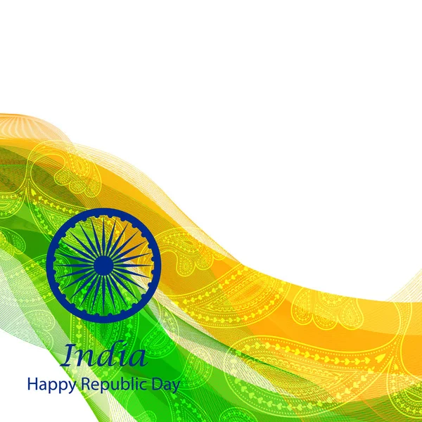 Feliz Día de la República de India antecedentes — Vector de stock