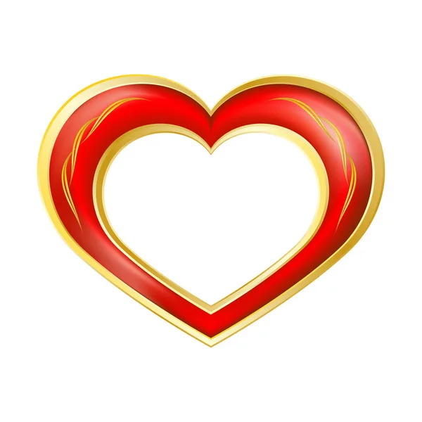 赤い背景のグリーティング カードをレタリング幸せなバレンタインデー — ストックベクタ