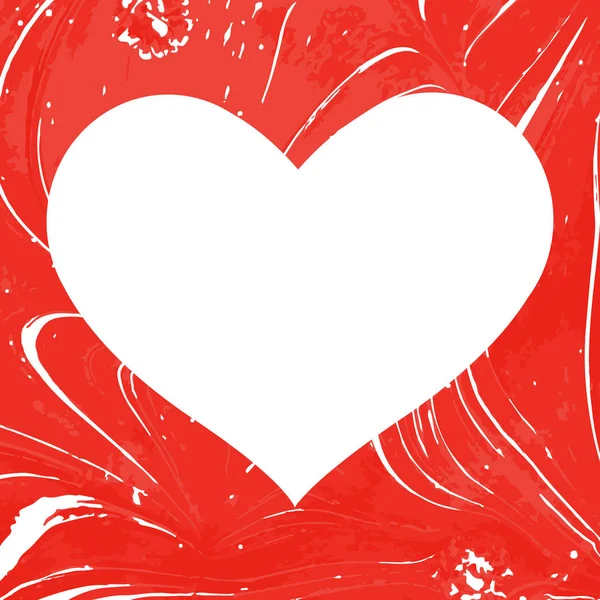 Día de San Valentín. Corazón para saludos de diseño — Vector de stock