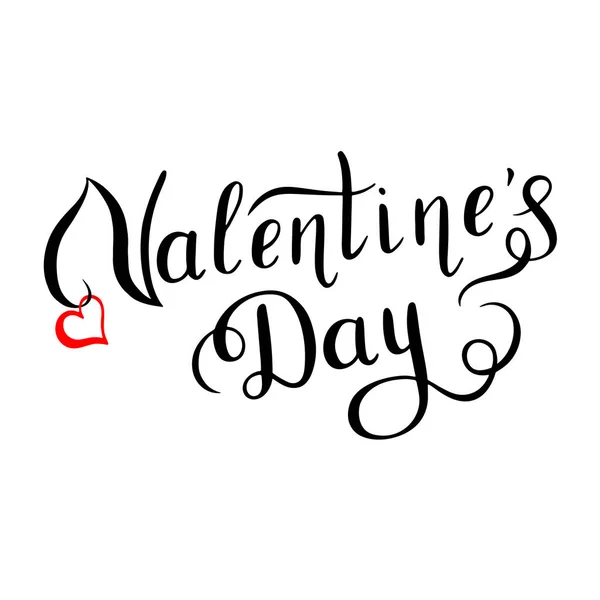 Happy Valentines Day handgeschreven letters. — Stockvector