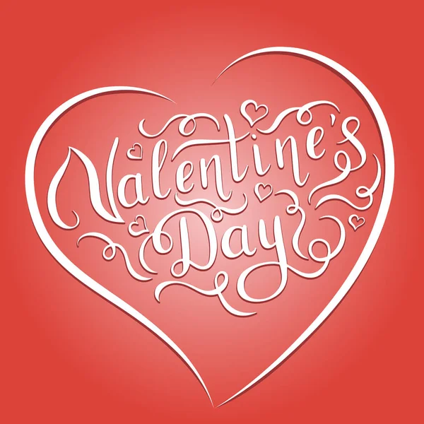 Happy Valentines Day handgeschreven letters. — Stockvector