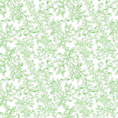 Dikişsiz desen dalları ve yaprakları oluşan.