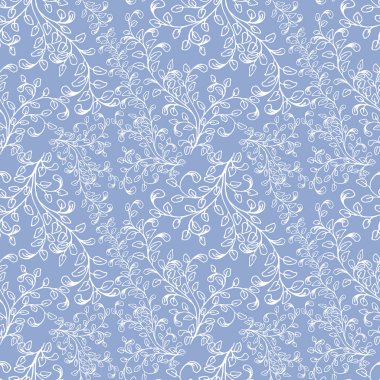 Dikişsiz desen dalları ve yaprakları oluşan.