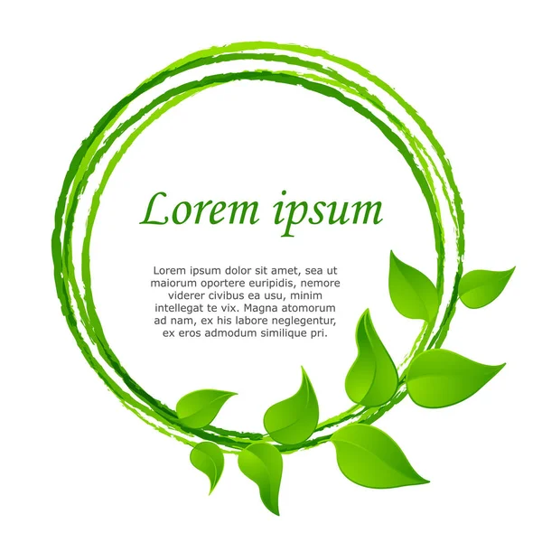 Πράσινα φύλλα ή το γραφικό εικονίδιο σχεδιασμού φύλλο — Διανυσματικό Αρχείο
