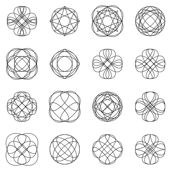 Kalligrafische Gestaltungselemente und Seitendekoration — Stockvektor