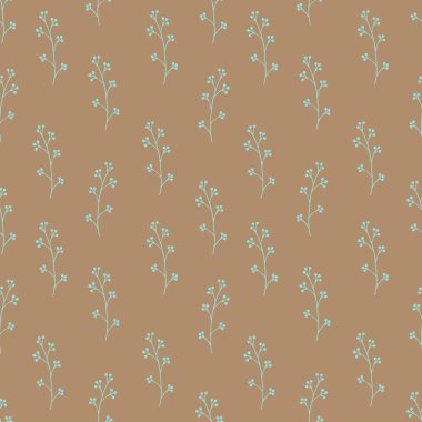 Dikişsiz desen dalları ve yaprakları oluşan.