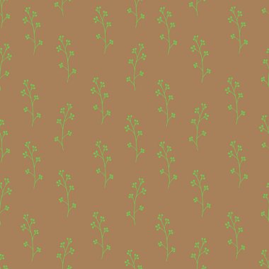 Dikişsiz desen dalları ve yaprakları oluşan.