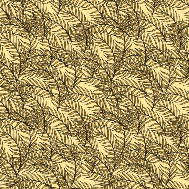 Dikişsiz desen dalları ve yaprakları oluşan.