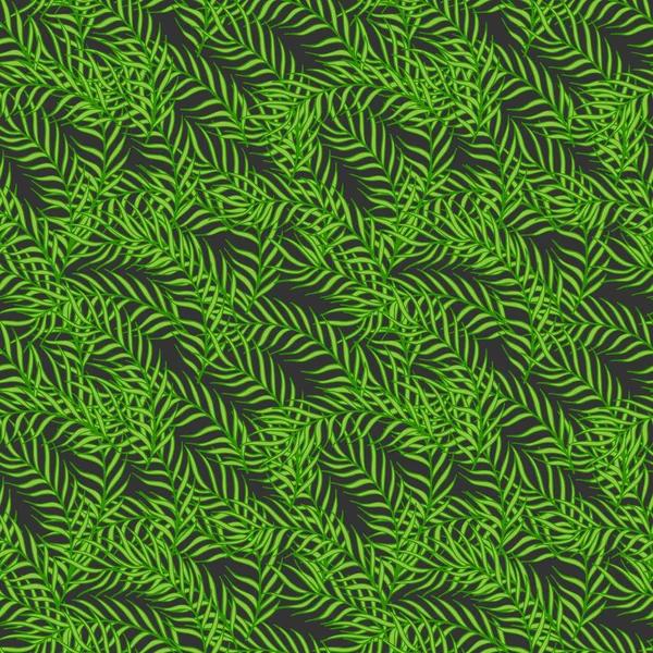 Seamless mönster består av blad och grenar. — Stock vektor