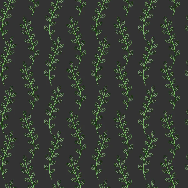 Patrón sin costura compuesto de hojas y ramas . — Archivo Imágenes Vectoriales