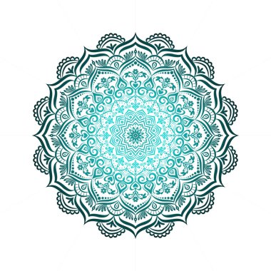 Dantel çizilmiş çerçeve, mandala.