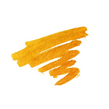 Altın fırça darbesi. Vektör altın sıçrama.