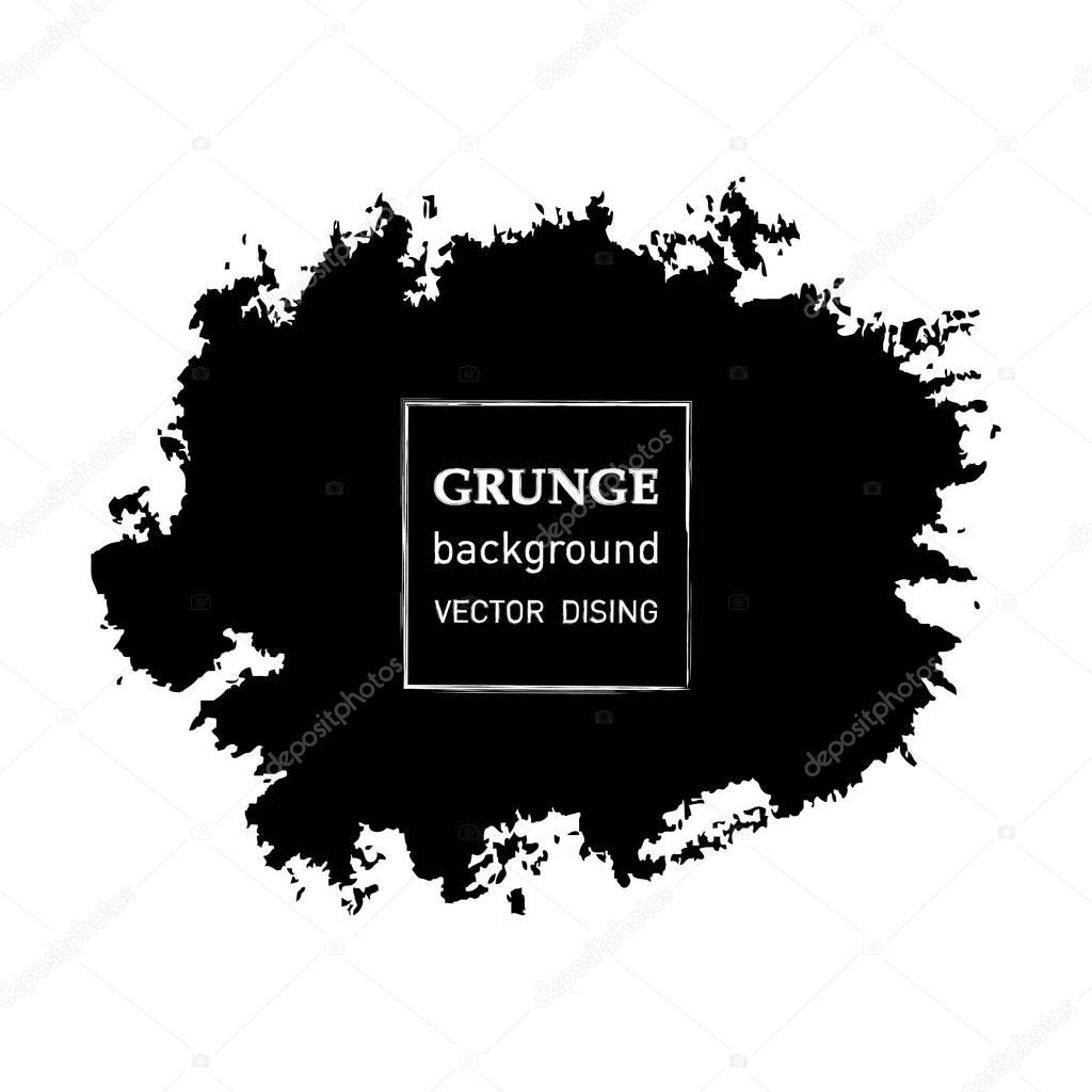 Grunge banner. Abstract vector template.