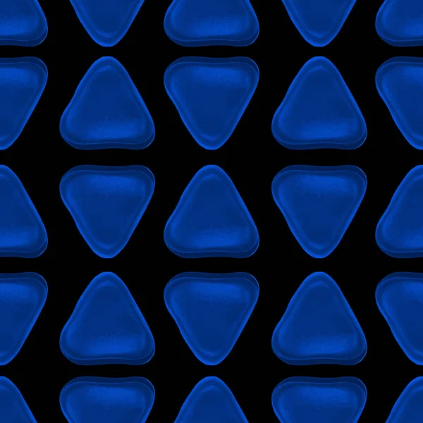 幾何学的図形の粘土から成っているシームレスなベクトル パターン. — ストックベクタ