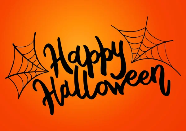 Happy Halloween bericht ontwerp achtergrond. — Stockvector