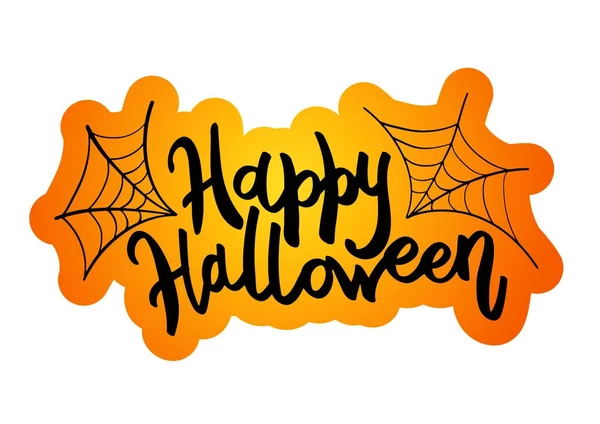 Happy Halloween bericht ontwerp achtergrond. — Stockvector