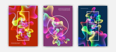 Sıvı renk küme kapsıyor. Renkli balon şekiller degradelerle. Modaya uygun bir tasarım.