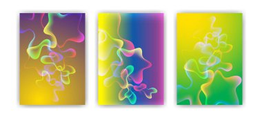 Sıvı renk küme kapsıyor. Renkli balon şekiller degradelerle. Modaya uygun bir tasarım.