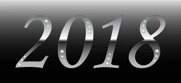 Вектор 2018 Новый год Черный фон с золотыми блёстками конфетти брызги текстуры . — стоковый вектор