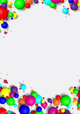 Renkli parlak topları arka plan. Düşen küre. Soyut şekerler.