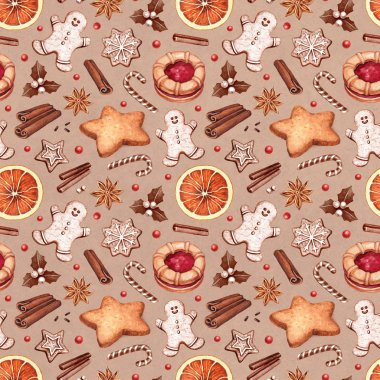  Gingerbread çerezleri ve Noel baharat