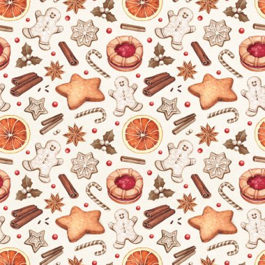  Gingerbread çerezleri ve Noel baharat