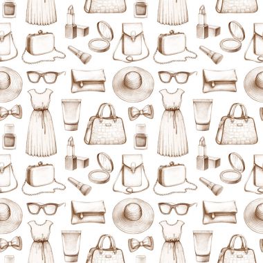 Moda Giyim ve makyaj koleksiyonu 