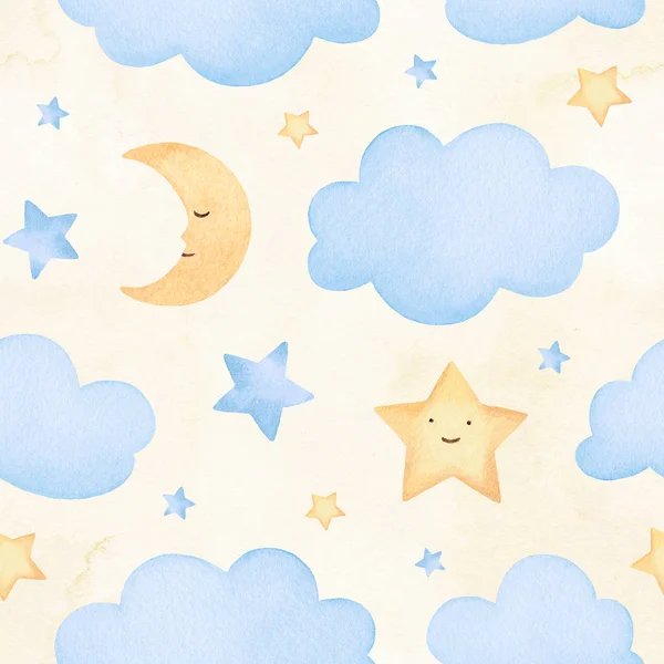 Fairy stars and clouds — Stock Photo, Image