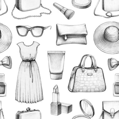 Moda Giyim ve makyaj koleksiyonu 