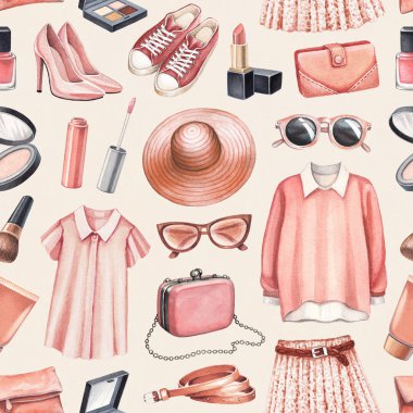 Moda Giyim ve makyaj koleksiyonu 