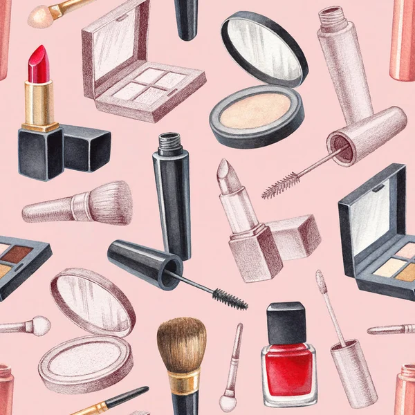 Make up produkter och tillbehör — Stockfoto