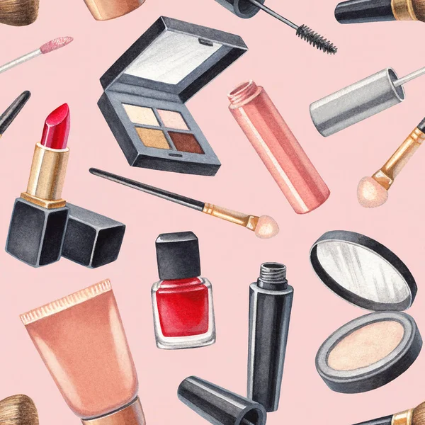 Make up produkter och tillbehör — Stockfoto