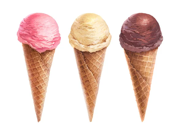 Акварель Мороженого — стоковое фото