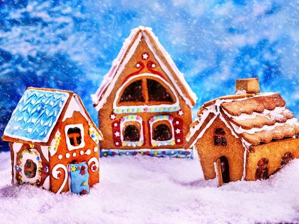 The village of gingerbread houses. — Stock Photo, Image