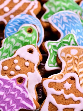 Sırlı Noel kurabiyeleri, arka planını ayarlamak .