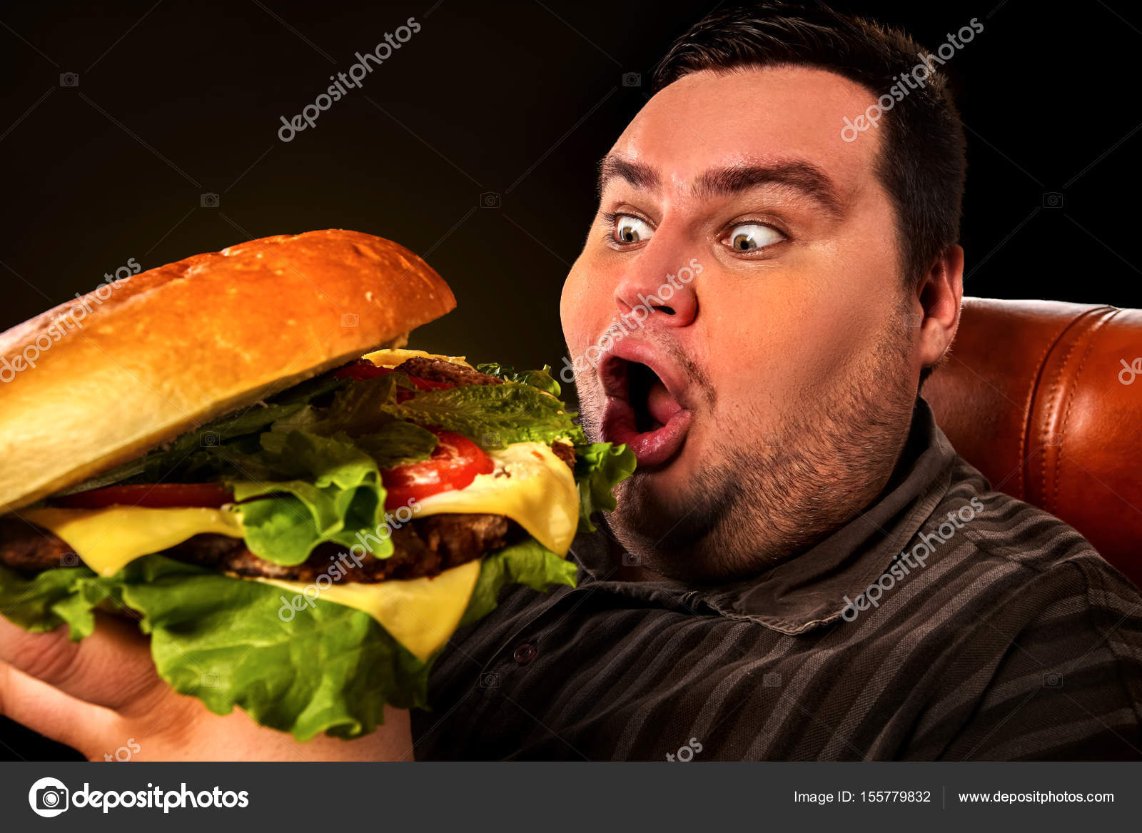 Fat Person Eating Food