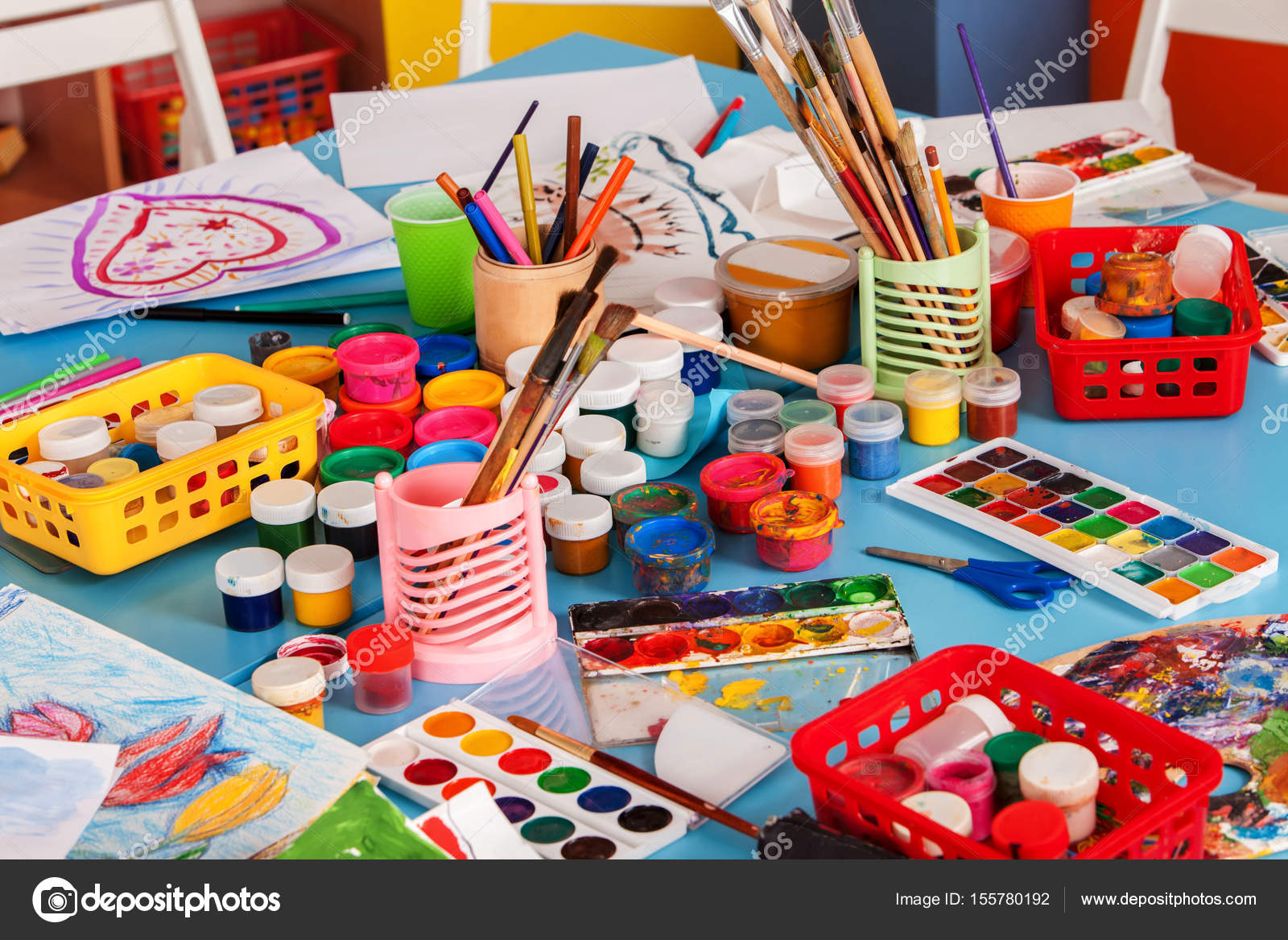 kindergarten shelves