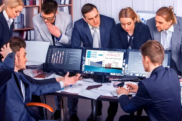 Business mensen office leven van team mensen werken met papieren . — Stockfoto