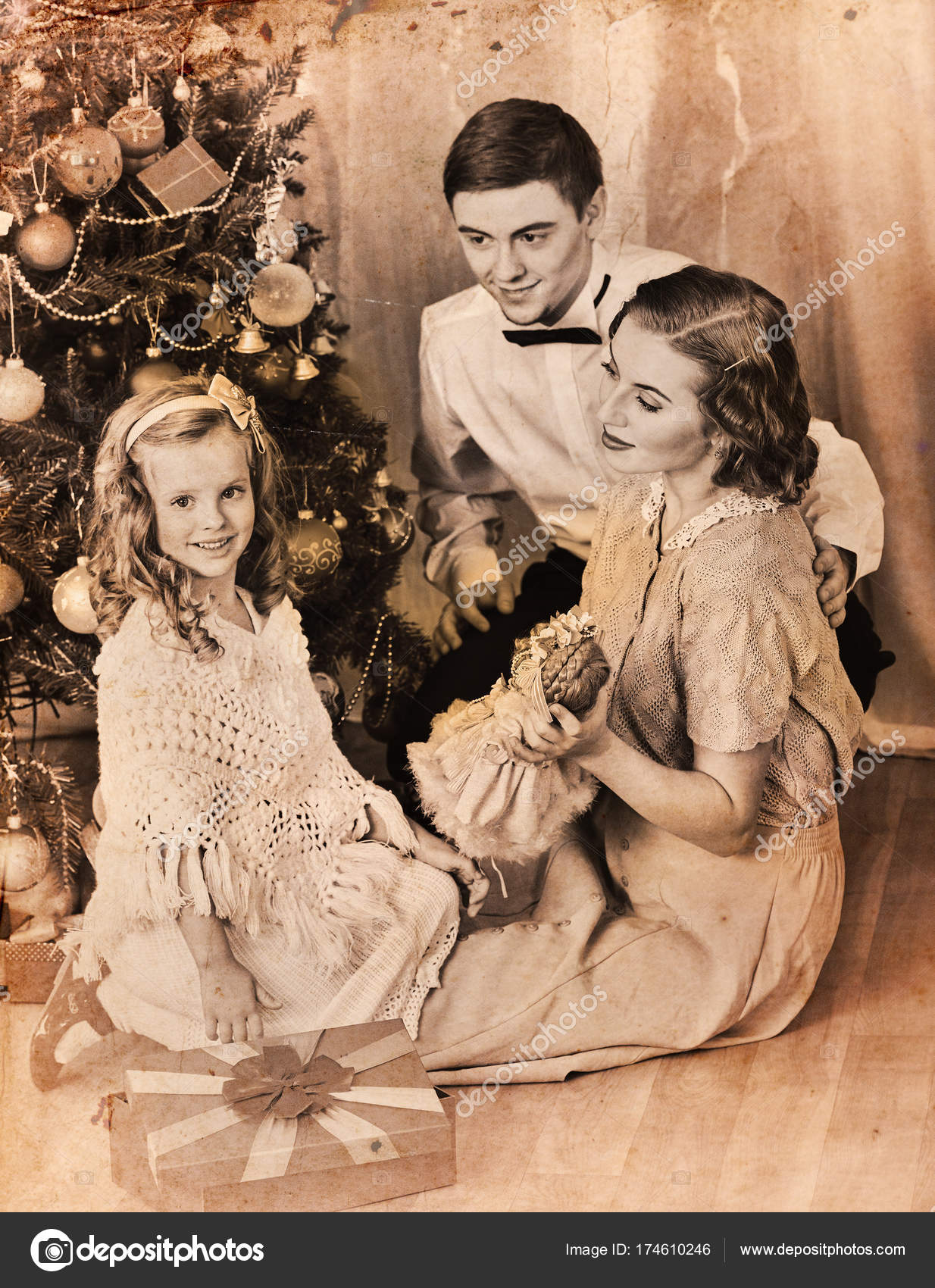 Resultado de imagen para fotos en familia de Navidad vintage