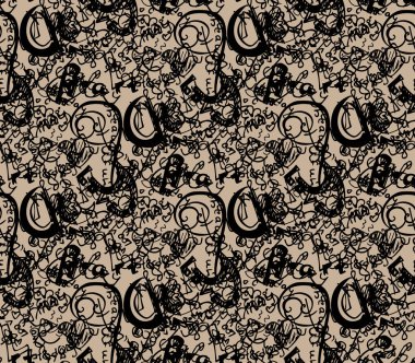 Sevgililer günü kalp sembol doodle sorunsuz.