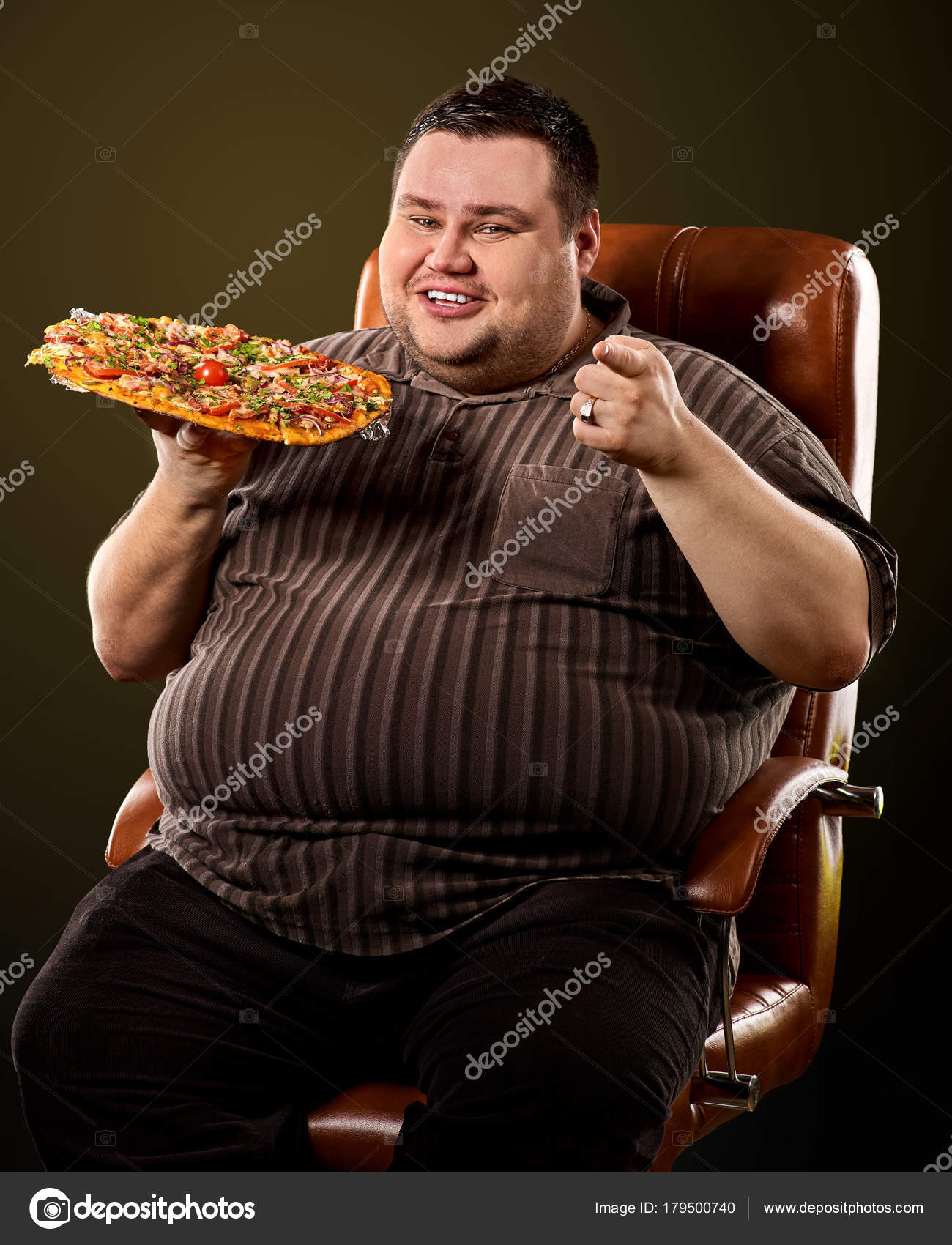 fat person eating