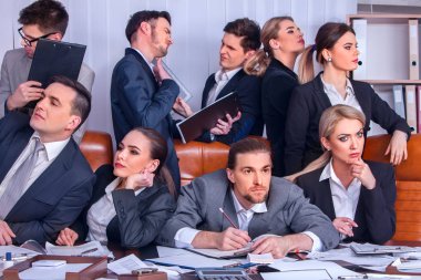Takım insanların iş insanlar office yaşam mutlu.