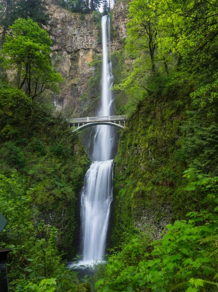 Multnomah quedas superiores e inferiores — Fotografia de Stock