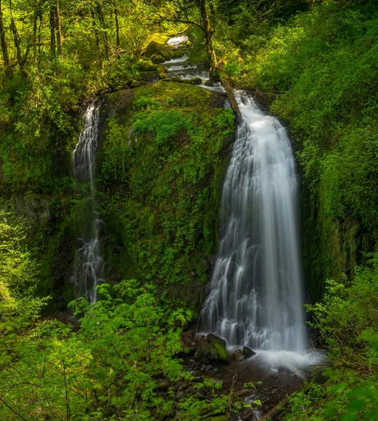 Верхній Mcchord водоспад ущелини річки Колумбія Стокове Фото