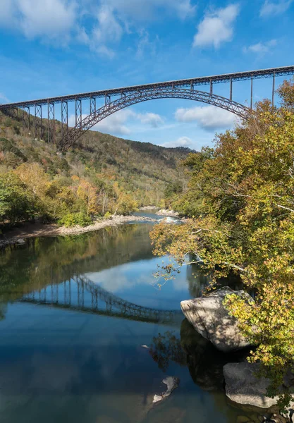 New river gorge bridge v Západní Virginii — Stock fotografie
