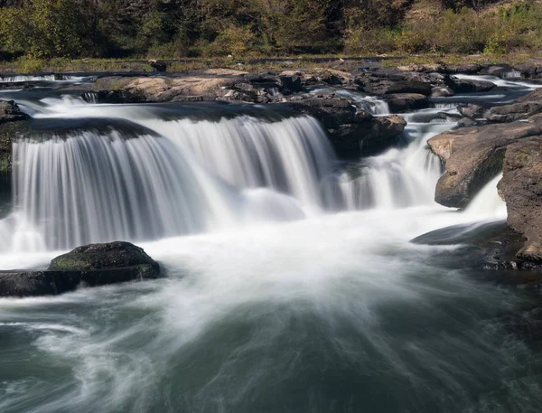 Sandstone Falls στο New River Summers County Δυτική Βιρτζίνια — Φωτογραφία Αρχείου