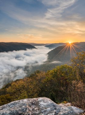Grand View veya New River Gorge Grandview'de