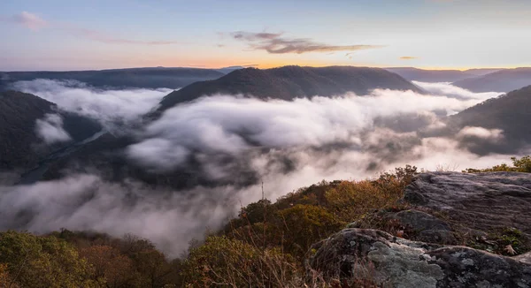 Grand View nebo Grandview v New River Gorge — Stock fotografie